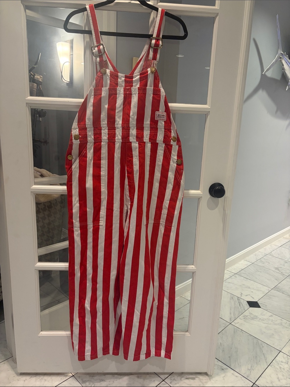 Big Bud Press Overalls - Limited Edition Red and white striped - Sz M
